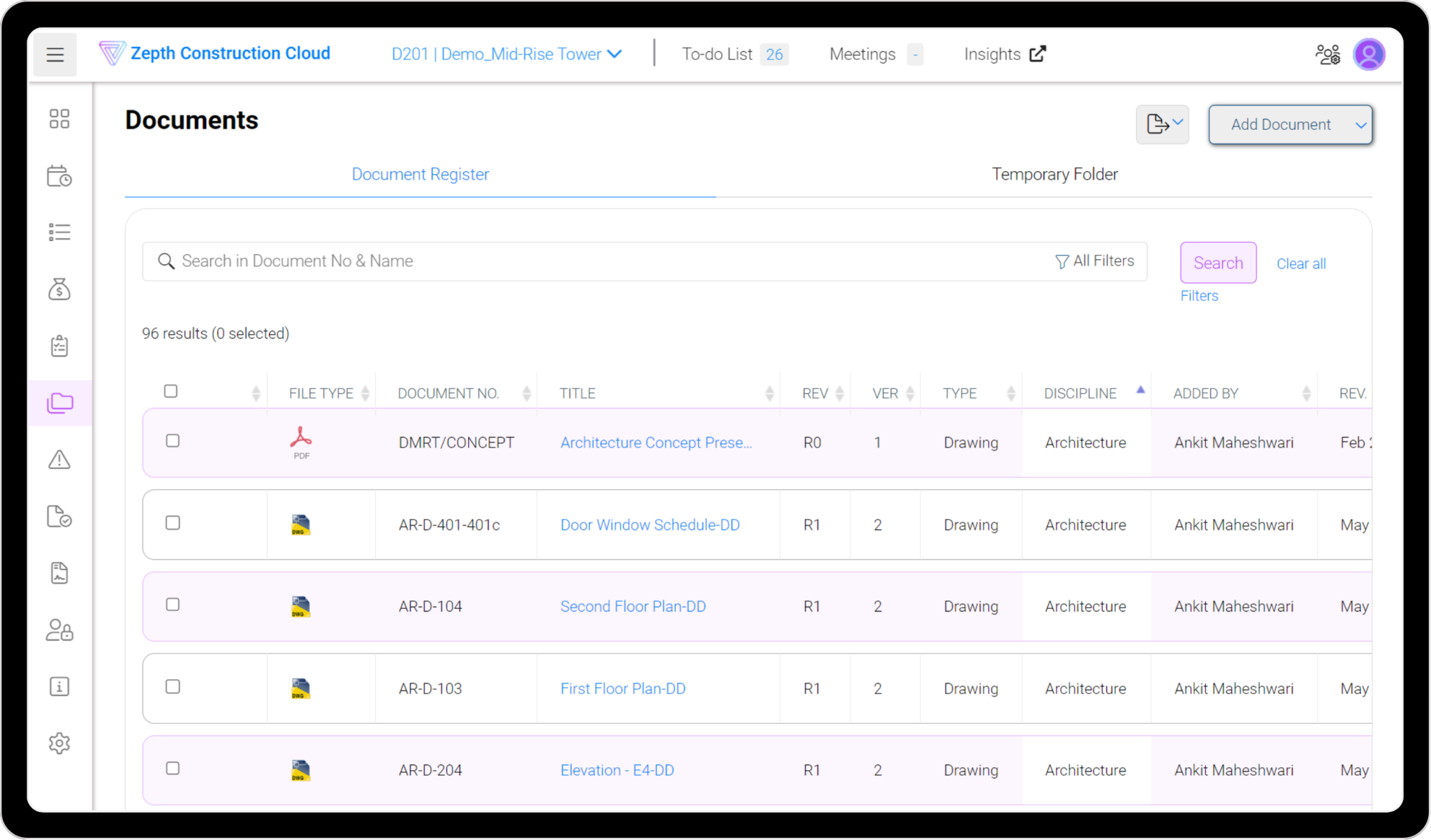 Construction Document Management Software | Zepth